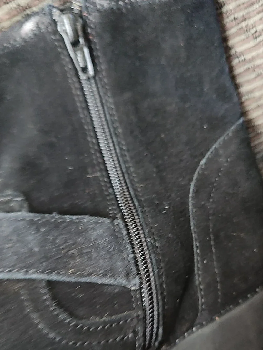 Steve Madden Women's Black Suede Ankle Boots with Decorative Buckles